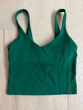 lululemon athletica Align Tank Sz 0 Forest Green Cropped Tank Top
